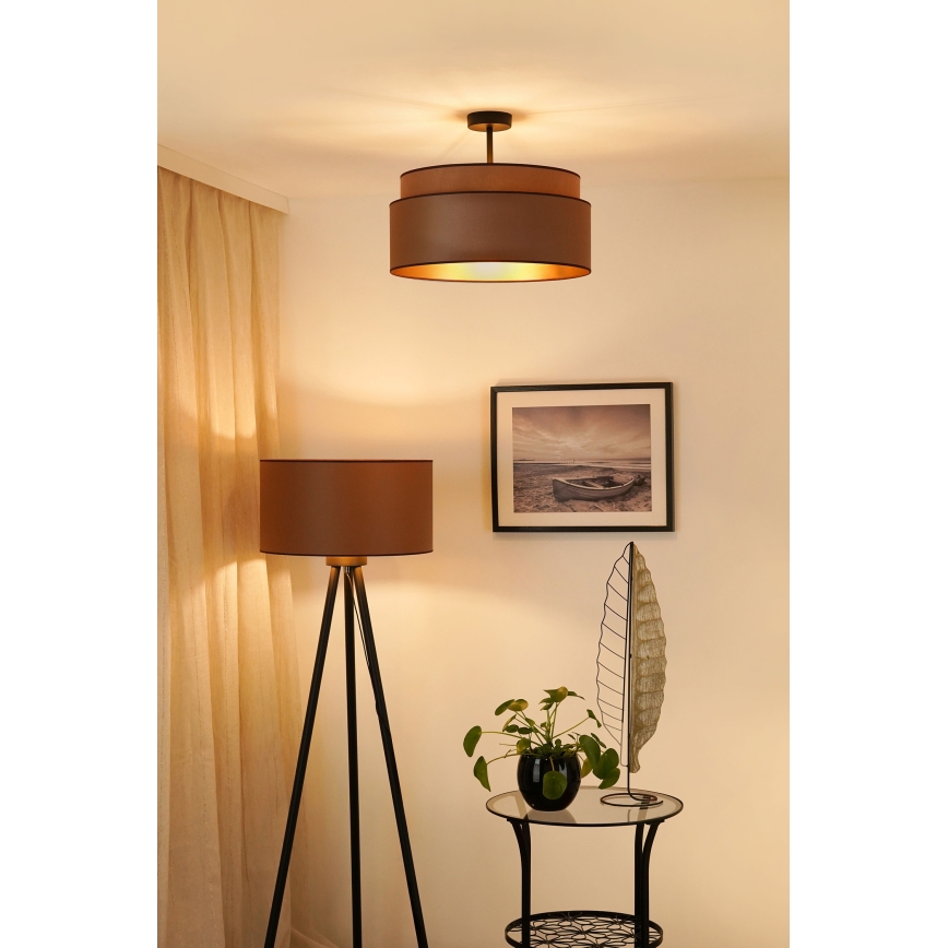 Brilagi - Loftlampe OREGON VEGE 1xE27/15W/230V diameter 45 cm brun