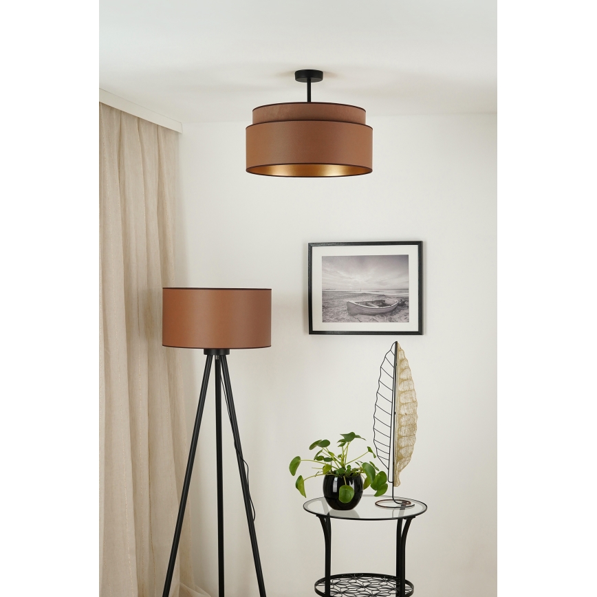 Brilagi - Loftlampe OREGON VEGE 1xE27/15W/230V diameter 45 cm brun