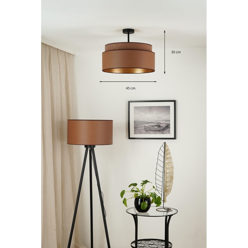 Brilagi - Loftlampe OREGON VEGE 1xE27/15W/230V diameter 45 cm brun