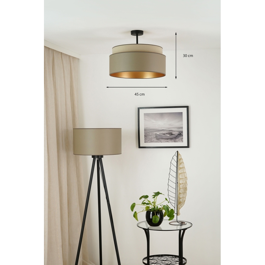 Brilagi - Loftlampe OREGON VEGE 1xE27/15W/230V diameter 45 cm grå