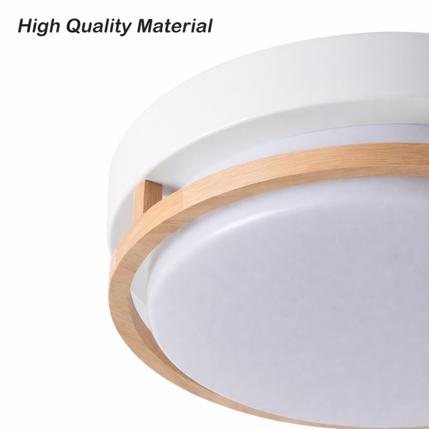 Brilagi - Loftlampe ORINO 2xE27/40W/230V Ø 27 cm hvid/eg