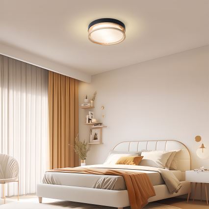 Brilagi - Loftlampe ORINO 2xE27/40W/230V Ø 27 cm sort/eg