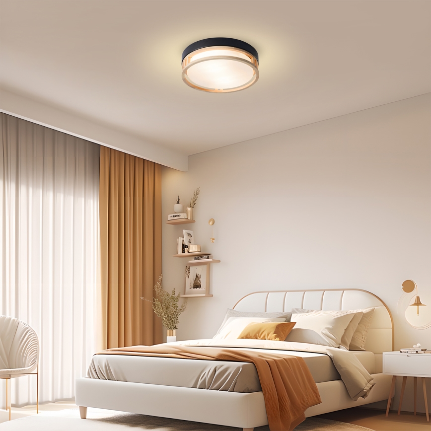 Brilagi - Loftlampe ORINO 2xE27/40W/230V Ø 27 cm sort/eg