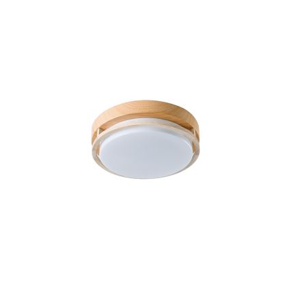 Brilagi - Loftlampe ORINO 2xE27/40W/230V Ø 27 cm trælook/eg