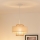 Brilagi - Loftlampe på kabel DALLAS 1xE27/15W/230V Ø 30 cm brun/krem/hvid