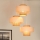 Brilagi - Loftlampe på kabel DALLAS 3xE27/15W/230V brun/krem/hvid