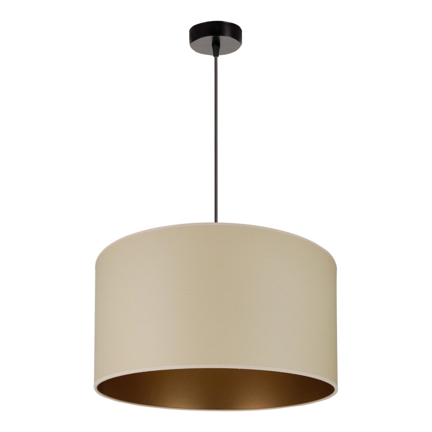 Brilagi - Loftlampe på kabel OREGON ROLLER VEGE 1xE27/15W/230V Ø 45 cm beige