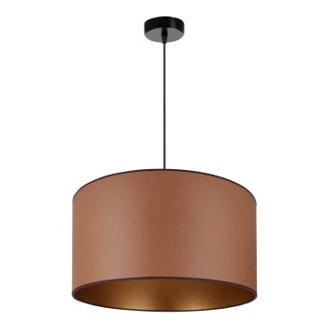 Brilagi - Loftlampe på kabel OREGON ROLLER VEGE 1xE27/15W/230V Ø 45 cm brun