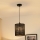 Brilagi - Loftlampe på kabel TUBES 1xE27/15W/230V Ø 20 cm sort