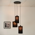 BRILAGI - Loftlampe på kabel TUBES 3xE27/15W/230V sort