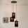 Brilagi - Loftlampe på kabel TUBES 3xE27/15W/230V sort
