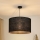Brilagi - Loftlampe på kabel TUBES ROLLER 1xE27/15W/230V Ø 50 cm sort