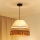 Brilagi - Loftlampe på kabel WINNETOU AVIGNION 1xE27/15W/230V Ø 35 cm brun/creme