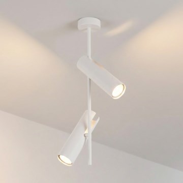 Brilagi - Loftlampe på stang BRANCH 2xGU10/30W/230V hvid