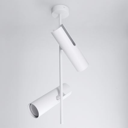 BRILAGI - Loftlampe på stang BRANCH 2xGU10/30W/230V hvid