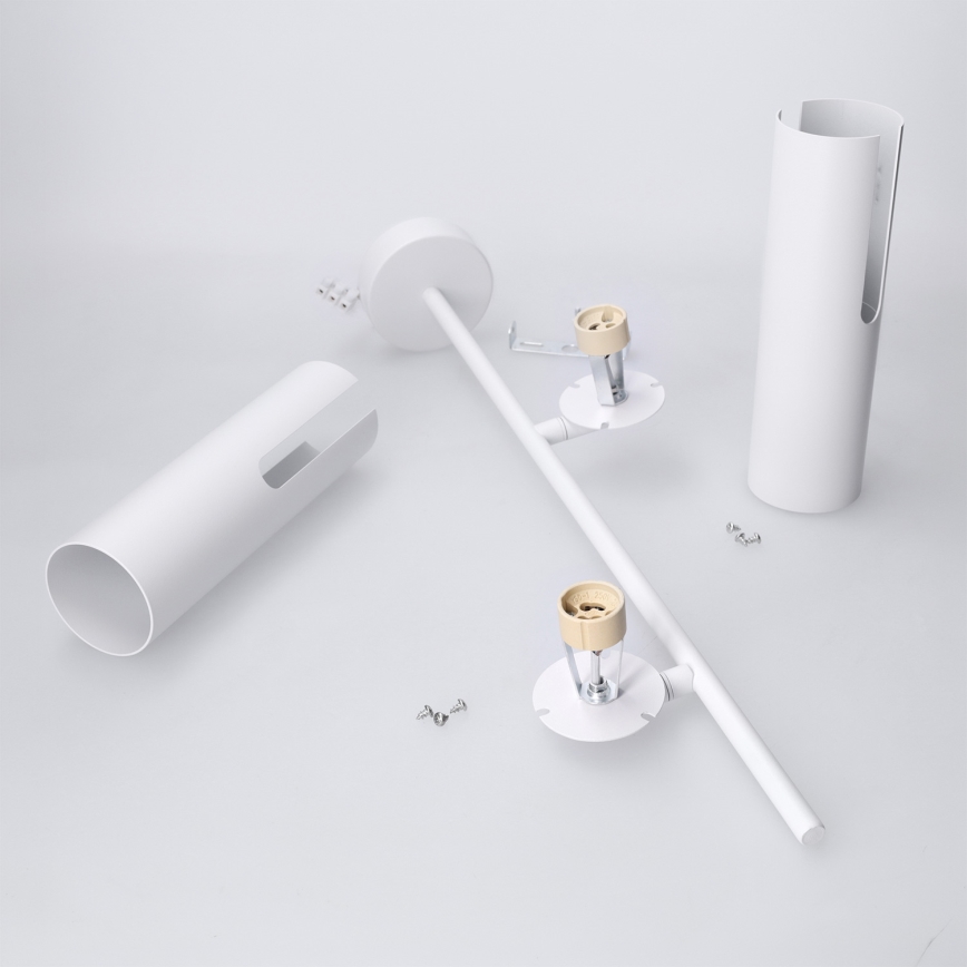 BRILAGI - Loftlampe på stang BRANCH 2xGU10/30W/230V hvid