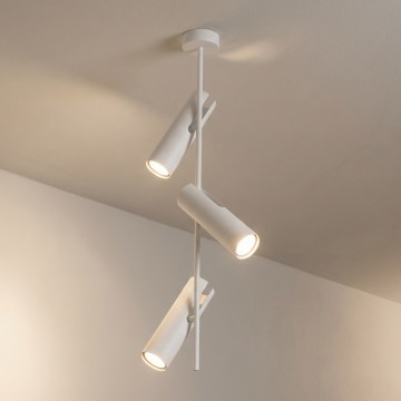 Brilagi - Loftlampe på stang BRANCH 3xGU10/30W/230V hvid