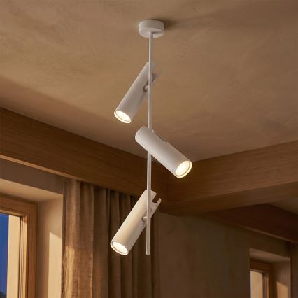 Brilagi - Loftlampe på stang BRANCH 3xGU10/30W/230V hvid