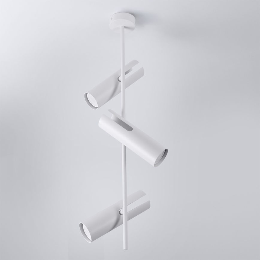 Brilagi - Loftlampe på stang BRANCH 3xGU10/30W/230V hvid