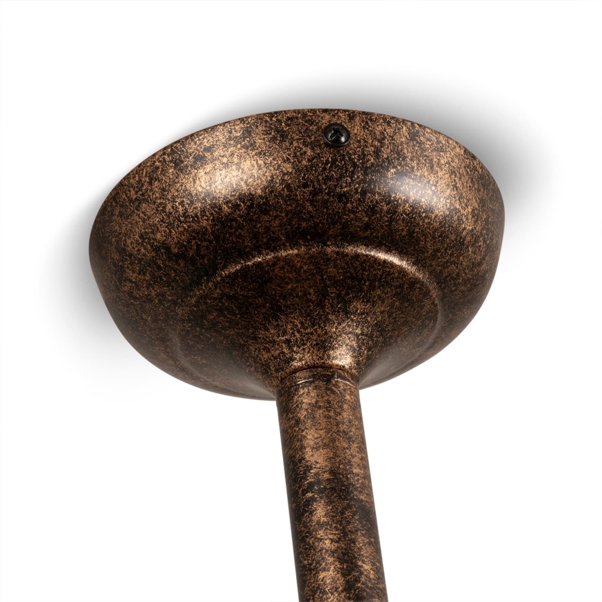 BRILAGI - Loftlampe på stang FORGE 3xE27/60W/230V patina/kobber
