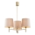 Brilagi - Loftlampe på stang MONTE 3xE27/15W/230V beige/guld