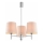 Brilagi - Loftlampe på stang MONTE 3xE27/60W/230V beige/blank krom