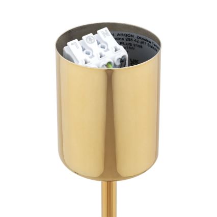 Brilagi - Loftlampe på stang MONTE 5xE27/60W/230V blå/guld
