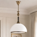 BRILAGI - Loftlampe på stang TAURUS 1xE27/15W/230V Ø 40 cm bronze
