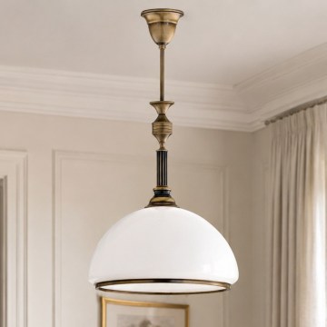 Brilagi - Loftlampe på stang TAURUS 1xE27/15W/230V Ø 40 cm bronze