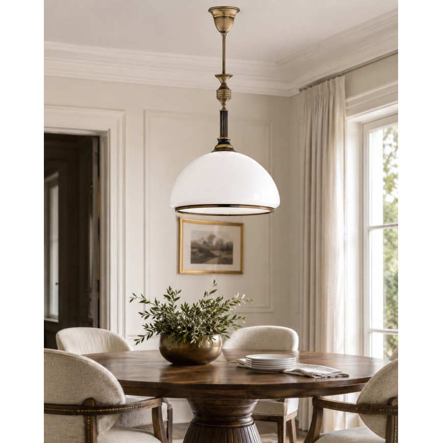 Brilagi - Loftlampe på stang TAURUS 1xE27/15W/230V Ø 40 cm bronze