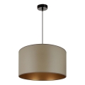 Brilagi - Loftlampe på wire OREGON ROLLER VEGE 1xE27/15W/230V Ø 45 cm grå