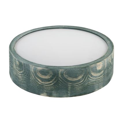 Brilagi - Loftlampe PINO 1xE27/15W/230V fyrretræ/grøn Ø 27,5 cm