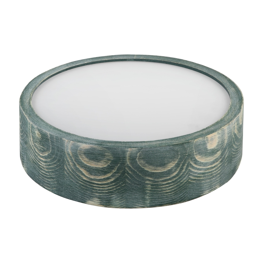 Brilagi - Loftlampe PINO 1xE27/15W/230V fyrretræ/grøn Ø 27,5 cm