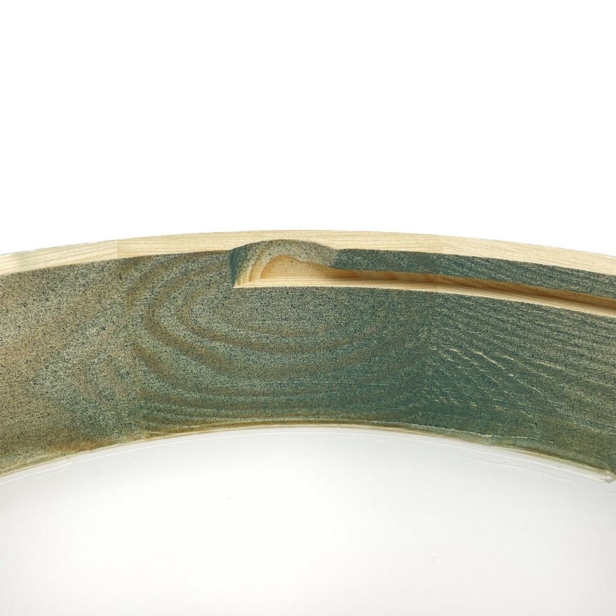 Brilagi - Loftlampe PINO 1xE27/15W/230V fyrretræ/grøn Ø 27,5 cm