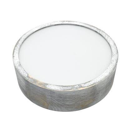 Brilagi - Loftlampe PINO 1xE27/15W/230V fyrretræ/sølv Ø 27,5 cm
