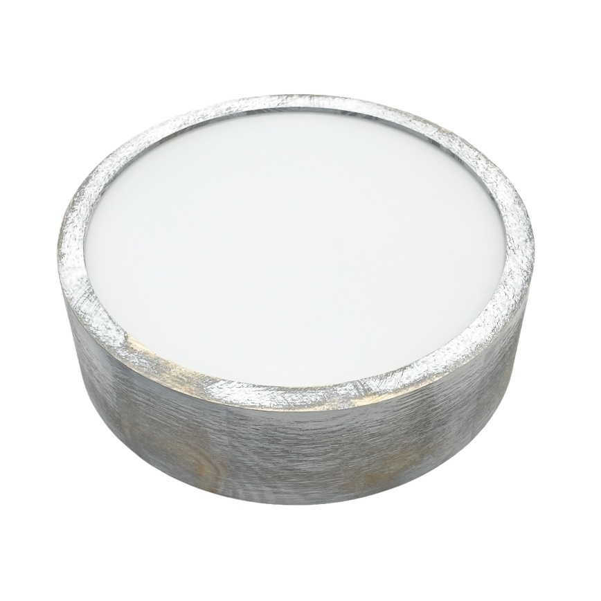 Brilagi - Loftlampe PINO 1xE27/15W/230V fyrretræ/sølv Ø 27,5 cm