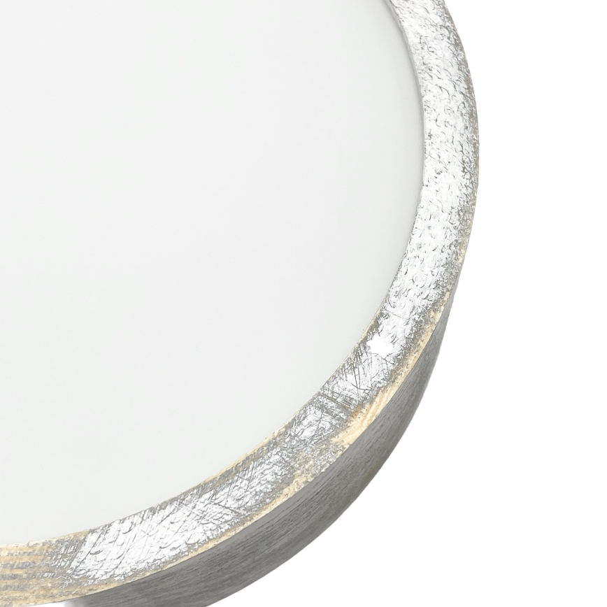 Brilagi - Loftlampe PINO 1xE27/15W/230V fyrretræ/sølv Ø 27,5 cm