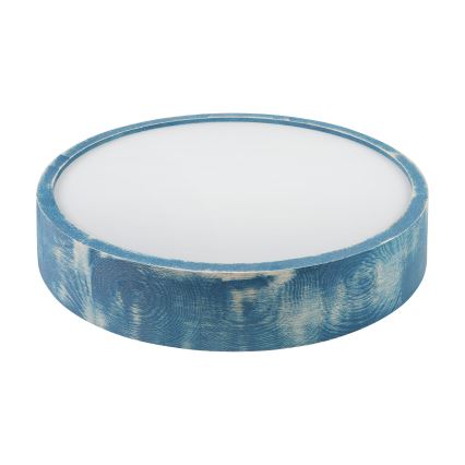 Brilagi - Loftlampe PINO 2xE27/15W/230V fyrretræ/blå Ø 37,5 cm