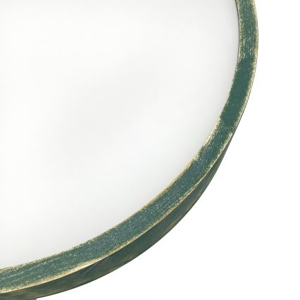 Brilagi - Loftlampe PINO 2xE27/15W/230V fyrretræ/grøn Ø 37,5 cm