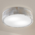 Brilagi - Loftlampe PINO 2xE27/15W/230V fyrretræ/sølv Ø 37,5 cm