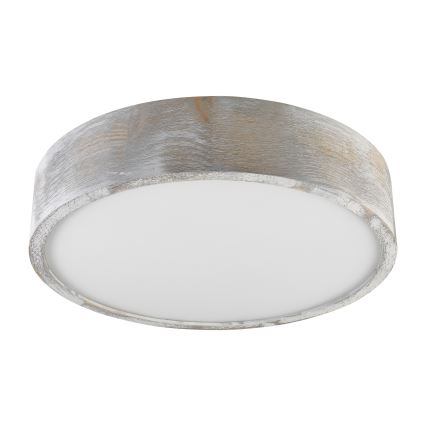 Brilagi - Loftlampe PINO 2xE27/15W/230V fyrretræ/sølv Ø 37,5 cm