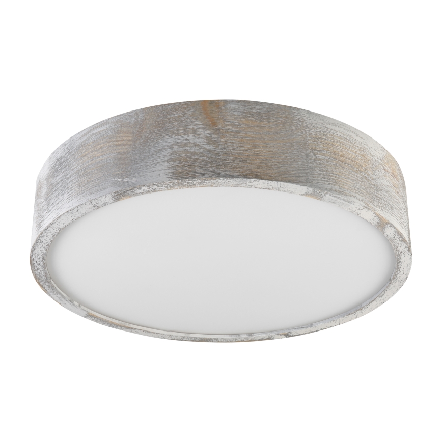 Brilagi - Loftlampe PINO 2xE27/15W/230V fyrretræ/sølv Ø 37,5 cm