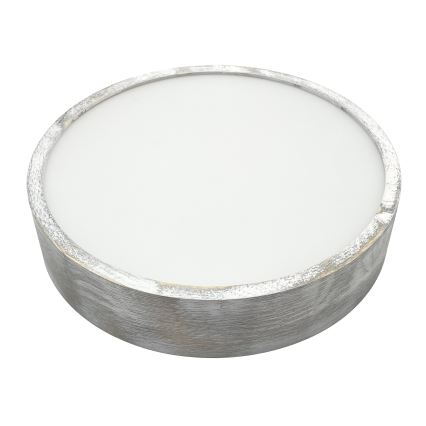Brilagi - Loftlampe PINO 2xE27/15W/230V fyrretræ/sølv Ø 37,5 cm