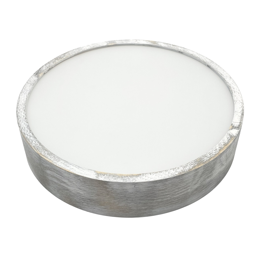 Brilagi - Loftlampe PINO 2xE27/15W/230V fyrretræ/sølv Ø 37,5 cm