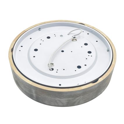 Brilagi - Loftlampe PINO 2xE27/15W/230V fyrretræ/sølv Ø 37,5 cm