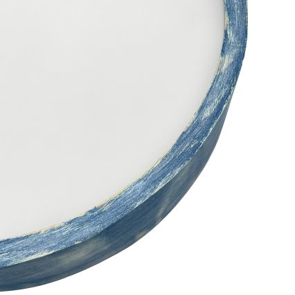 Brilagi - Loftlampe PINO 3xE27/15W/230V fyrretræ/blå Ø 47,5 cm