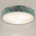 Brilagi - Loftlampe PINO 3xE27/15W/230V fyrretræ/grøn Ø 47,5 cm