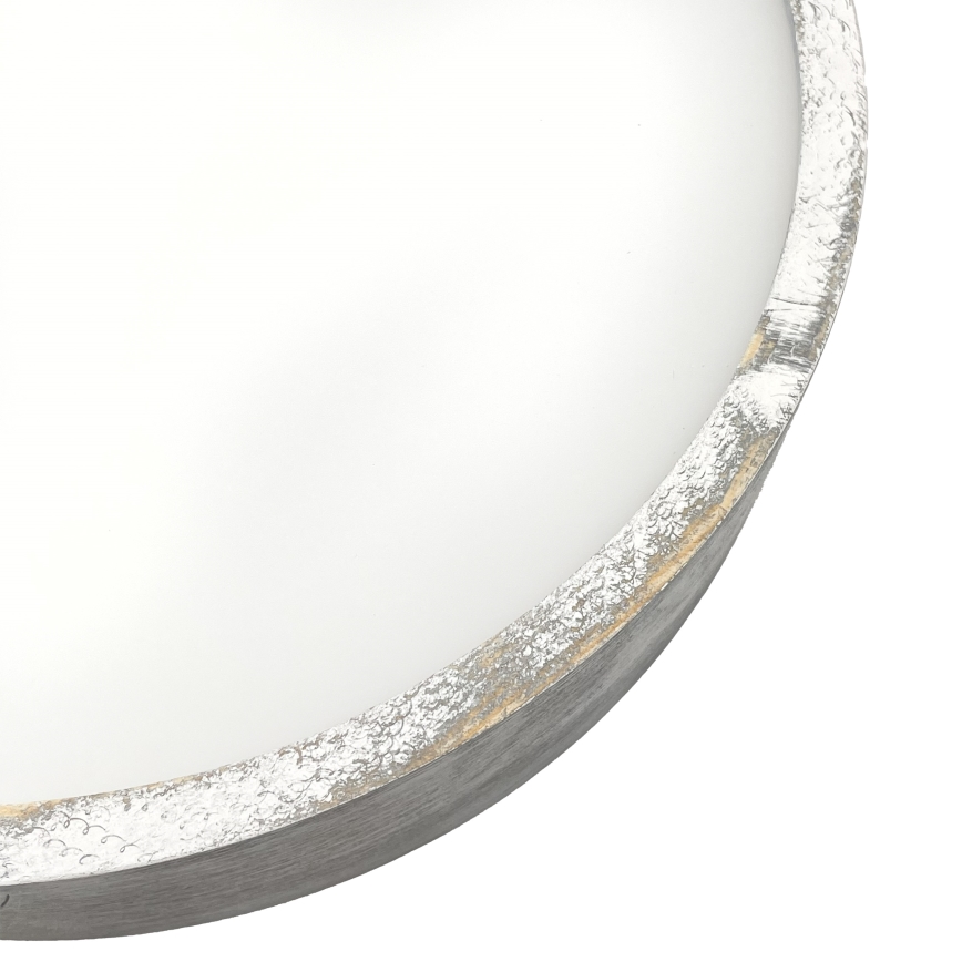 Brilagi - Loftlampe PINO 3xE27/15W/230V fyrretræ/sølv Ø 47,5 cm