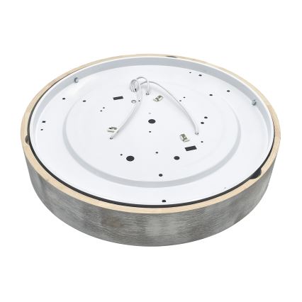 Brilagi - Loftlampe PINO 3xE27/15W/230V fyrretræ/sølv Ø 47,5 cm
