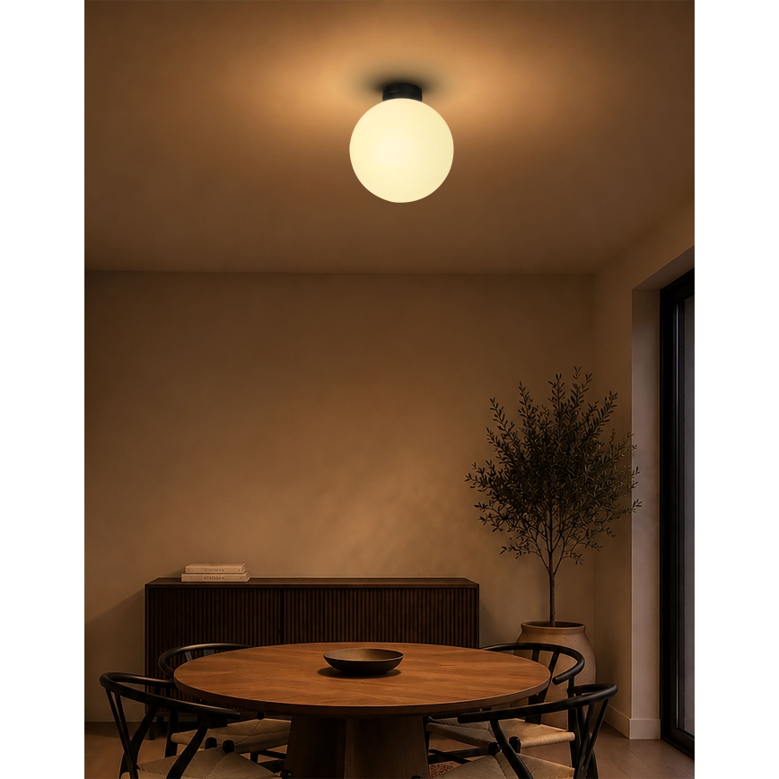BRILAGI - Loftlampe POLOS 1xE27/40W/230V Ø 30 cm sort
